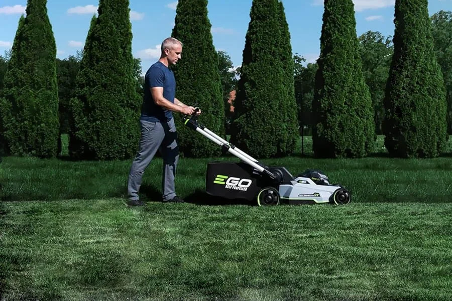 small electric push mower